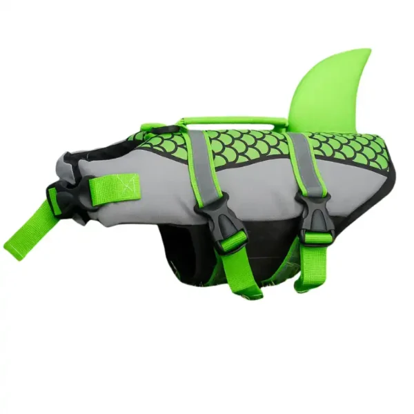 weenieland-shop-sharkie-dog-dachshund-dog-life-jacket-green "Sharkie Dog" Dachshund Life Jacket