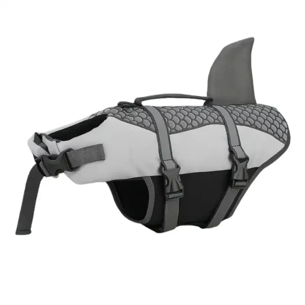 weenieland-shop-sharkie-dog-dachshund-life-jacket-grey "Sharkie Dog" Dachshund Life Jacket
