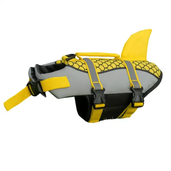 weenieland-shop-sharkie-dog-dachshund-life-jacket-yellow "Sharkie Dog" Dachshund Life Jacket