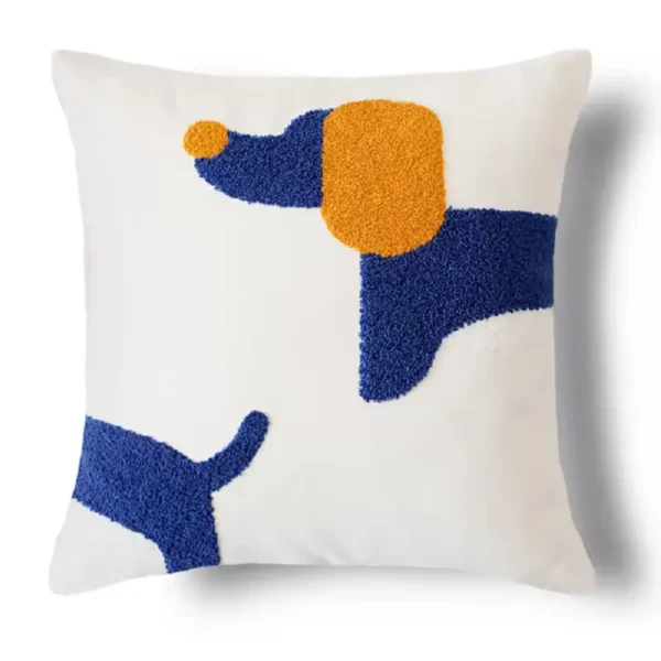 embroidered-dachshund-pillow-weenieland-shop-blue-45x45 Embroidered Dachshund Pillow