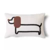 embroidered-dachshund-pillow-weenieland-shop-brown-30x50 Embroidered Dachshund Pillow